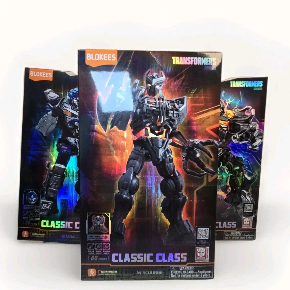 Blokees Transformers Classic Class Lot of 3 Models Megatron,Scourge, Mirage New‎